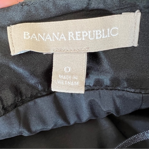 Banana Republic Faux Leather Quilted Black Leather Pencil Skirt - Picture 7 of 12